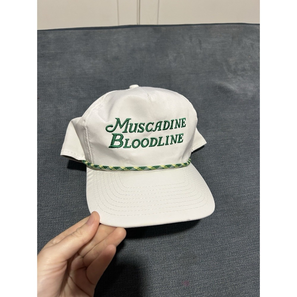 Muscadine Bloodline White And Green Golf Hat